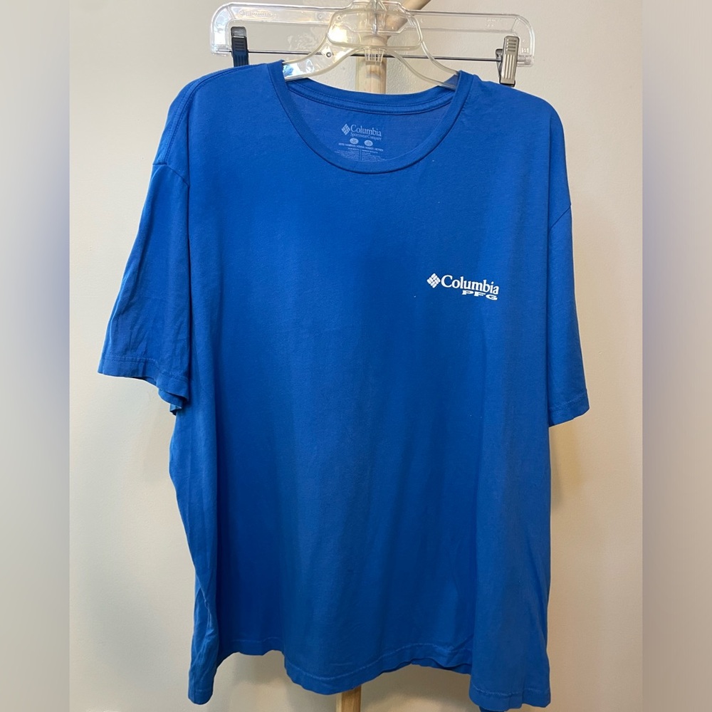 Columbia PFG 2XL Blue T shirt D017